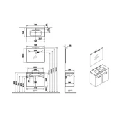 Vitra Ardea Banyo Dolabı Seti 80 cm Antrasit thumbnail 5