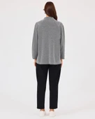 dik yaka düğme detaylı sweatshirt Scl thumbnail 5