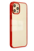 iPhone 12 Pro Max Kılıf Element Silikon - Kırmızı-(5796) thumbnail 2