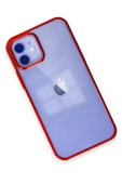 iPhone 12 Kılıf Element Silikon - Kırmızı-(5796) thumbnail 3