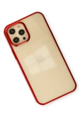 iPhone 12 Pro Max Kılıf Element Silikon - Kırmızı-(5796) thumbnail 3