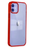 iPhone 12 Kılıf Element Silikon - Kırmızı-(5796) thumbnail 2
