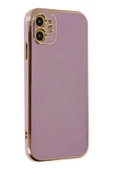 iPhone 12 Kılıf Volet Silikon - Mor-(5796) thumbnail 1
