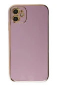 iPhone 12 Kılıf Volet Silikon - Mor-(5796) thumbnail 2