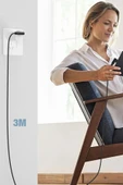 USB to Lightning 3M 2.4A Kablo - Siyah-(5796) thumbnail 4