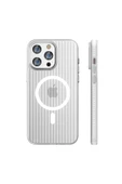 iPhone 14 Pro Max Line Magsafe Kapak - Beyaz-(5796) thumbnail 1