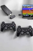 Atari Oyun Konsolu 2000 Oyunlu Game Stick 2.4G Wireless MİR53411931 thumbnail 4