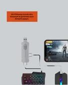 5’i 1 Arada Mobil Oyun Seti Klavye Mouse Dönüştürücü iOS & Android thumbnail 2