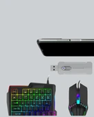 5’i 1 Arada Mobil Oyun Seti Klavye Mouse Dönüştürücü iOS & Android thumbnail 4