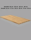 1 Adet Ahşap Raf - Suntalam Tekli Raf  Bambu 40x60 cm thumbnail 2