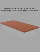 1 Adet Ahşap Raf - Suntalam Tekli Raf  Bambu 30x90 cm thumbnail 4