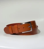 %100 Hakiki Deri Erkek Kemer Taba 4cm thumbnail 1