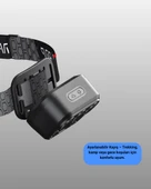 300 Lümen Sensörlü LED Kafa Lambası USB Şarjlı SOS Modlu thumbnail 4