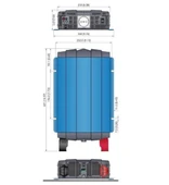 48V 1000W (Rack Mounth) Tam Sinüs Inverter, Cotek thumbnail 2