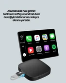 Kablosuz CarPlay ve Android Auto Dönüştürücü Adaptör thumbnail 2