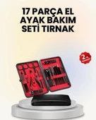 17 Parçalık Deri Kaplamalı Manikür Seti thumbnail 1
