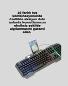 Mekanik  Seti – LED Işıklandırma ve Ergonomik Mouse thumbnail 2