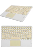 Bluetooth Touchpad Klavye Ultra İnce Taşınabilir Q Klavye thumbnail 5