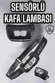 Kafa Lambası Kamp Lambası Sensörlü Şarjlı Ayarlanabilir thumbnail 2