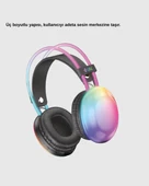 Ergonomik RGB Bluetooth Kulaklık 3D Ses thumbnail 4