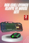 RGB Işıklı   Klavye Q Klavye Mouse Hediyeli thumbnail 1