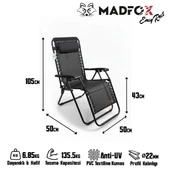 Madfox EasyRest Katlanır Şezlong Sandalye thumbnail 3