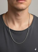 Akfecan Erkek [unisex] Paslanmaz Çelik Iç Içe Geçmeli Arnavut Örm thumbnail 1
