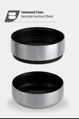 STEVIG 4 MULTI-CUP ÇELİK TERMOS 1.9 LT. BLACK ST-212 thumbnail 5