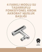 360° Dönüşlü Su Akışı Başlığı | 4'ü 1 Arada Kullanım thumbnail 1