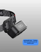 300 Lümen Sensörlü LED Kafa Lambası USB Şarjlı SOS Modlu thumbnail 4