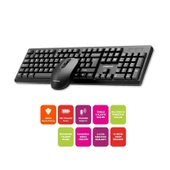 PoloSmart PSK13 Kablosuz Klavye Mouse Seti thumbnail 2