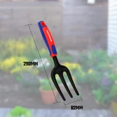 WORKPRO WP331027 290x82mm Çelik Profesyonel Mini Bahçe Çatalı thumbnail 2