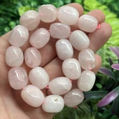 Tımbıl Pembe Kuvars Taşı 15x18 MM thumbnail 1