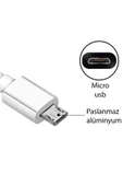 AbaTech Micro-USB & USB-A Data ve Şarj Kablosu thumbnail 2