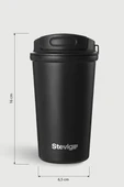 STEVIG 4 WORK FLIP OPEN COFFEE MUG ÇELİK TERMOS 400 ML ST-250 thumbnail 5