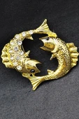 Pisces Duygusal Balık Broşu thumbnail 1