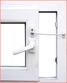 Anahtarlı Halatlı Pvc Kapı Pencere Emniyet Kilidi (5250) thumbnail 4