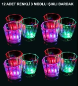 LED Işıklı Eğlence Bardak Seti 12 Adet thumbnail 1