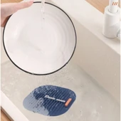 Süzgeçli Lavabo Gider Koruyucu Mat Gri thumbnail 2