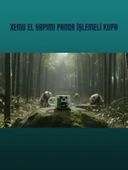 El Yapımı Panda İşlemeli Kupa thumbnail 2