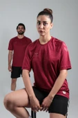 Hummel Dream Antrenman Tişört Bordo thumbnail 1