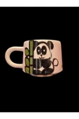 2'Li El Yapımı Panda İşlemeli Kupa thumbnail 2