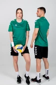 Hummel Line Antrenman Tişört Yeşil thumbnail 3