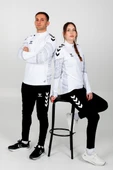 Hummel Line Antrenman Eşofman Üstü Beyaz thumbnail 3