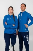 Hummel Line Kamp Eşofman Üstü Mavi thumbnail 3