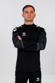 Hummel Line Antrenman Eşofman Üstü Siyah thumbnail 4