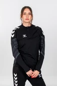 Hummel Line Antrenman Eşofman Üstü Siyah thumbnail 5