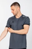 Hummel Otantik Antrenman Tişört Antrasit thumbnail 5
