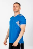Hummel Otantik Antrenman Tişört Mavi thumbnail 5