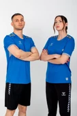 Hummel Otantik Antrenman Tişört Mavi thumbnail 3